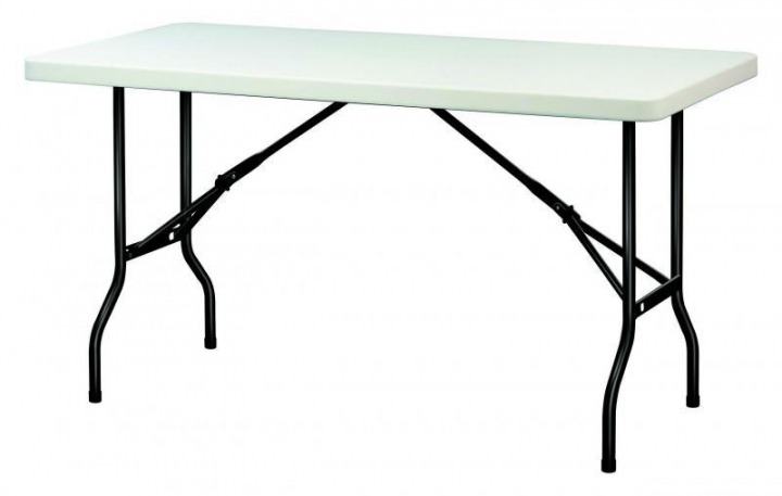 Table rectangulaire pliante en polypropylène Régina